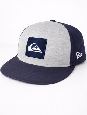 Quiksilver Two-Tone Snapback Hat | Classic Patch Logo | Coastal Vibe